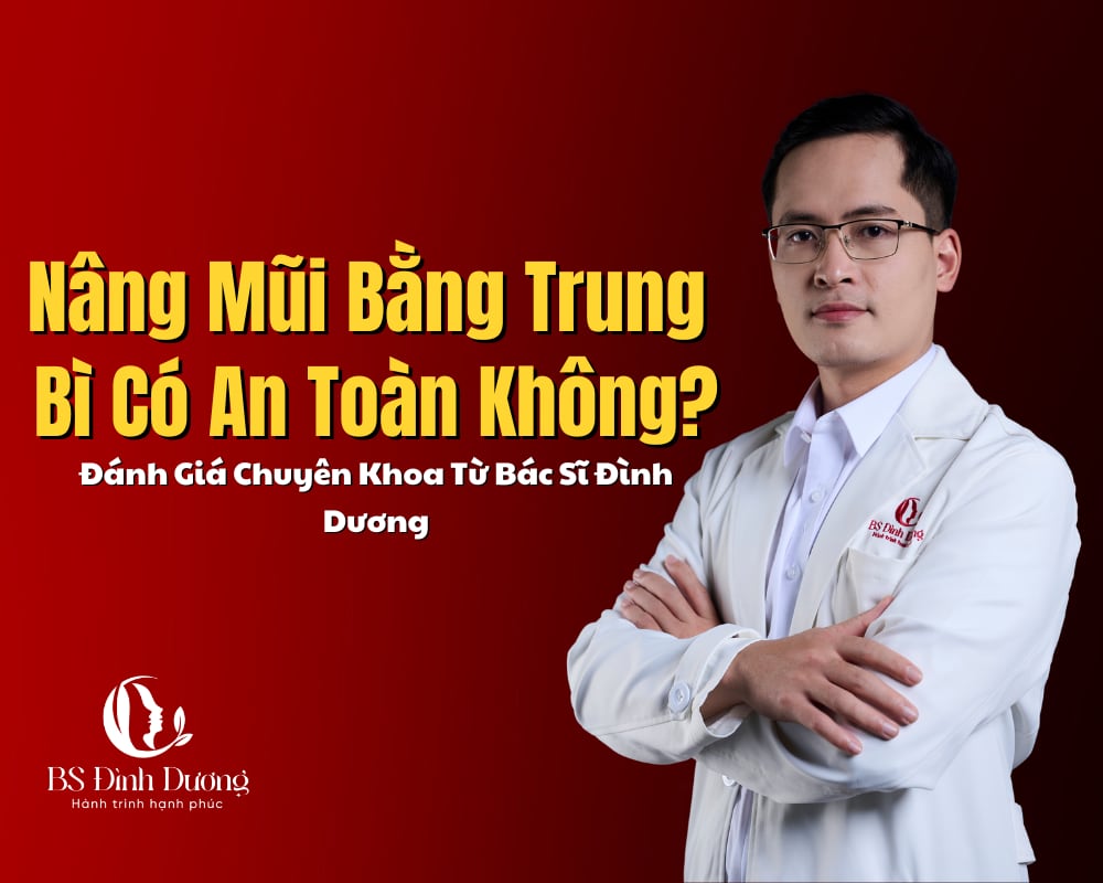 Nâng mũi bằng trung bì có an toàn không
