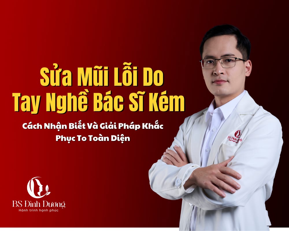 Sửa Mũi Lỗi Do Tay Nghề Bác Sĩ Kém